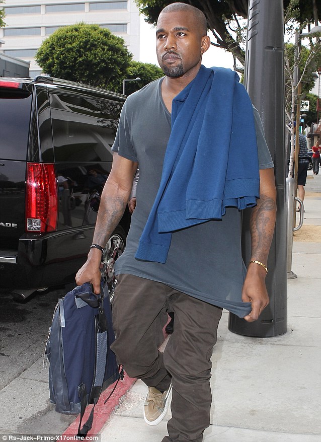 Keeping his street cred: Kanye West, seen in Santa Monica on Monday, is said to have truned down the chance to act as a judge on American Idol as he didn